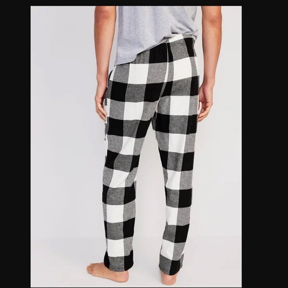 Old Navy Matching Flannel Pajama Pants Men's Black Buffalo Plaid NWT! - Picture 2 of 11